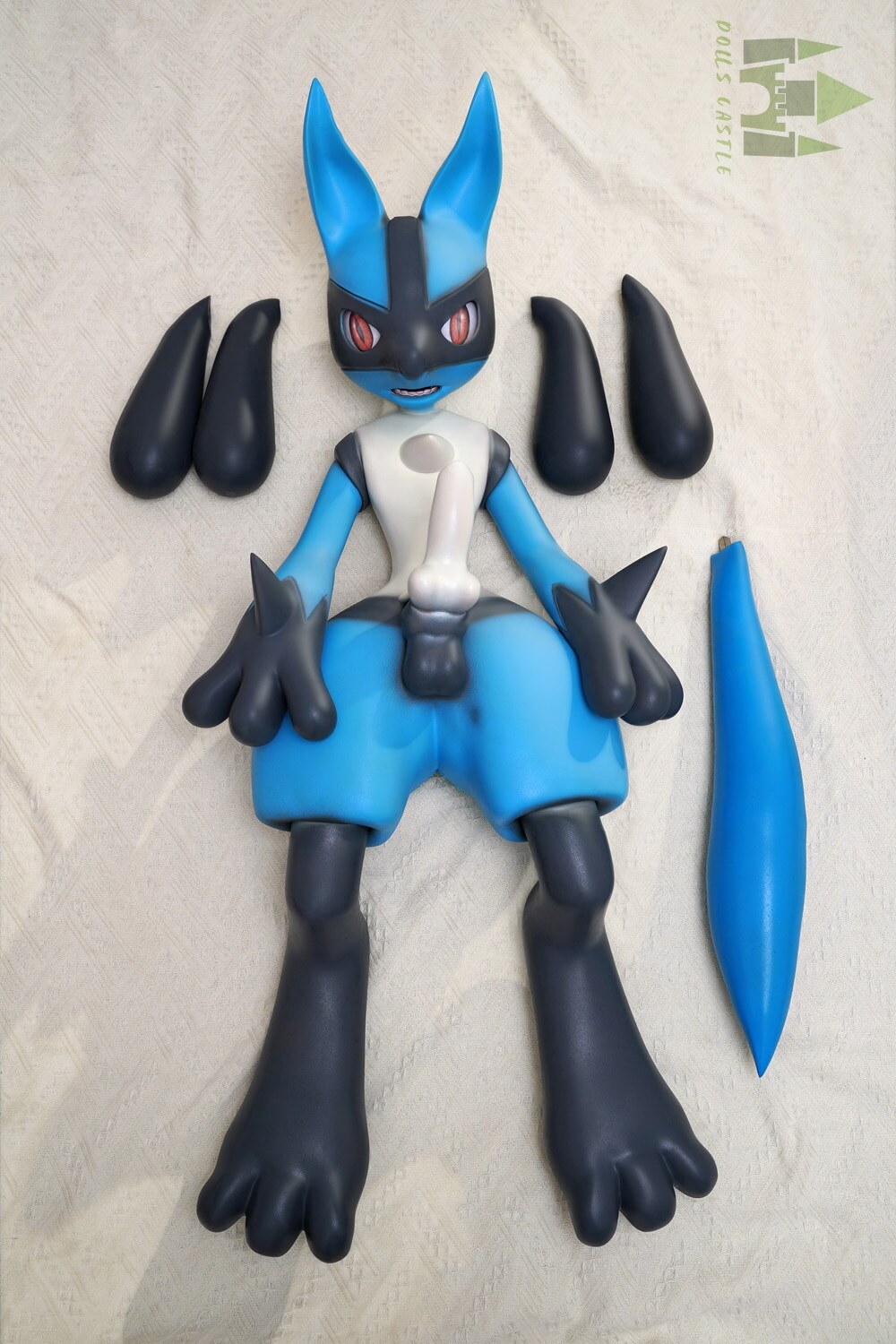 Lucario 120cm, Dolls Castle, Silicona, Pokémon macho - Imagen 21